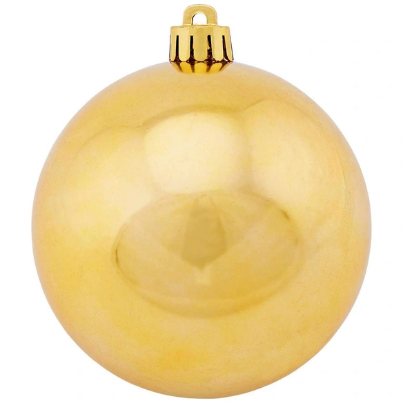 Weihnachtskugel, Ø: 8 cm, goldfarben, 6 Stück