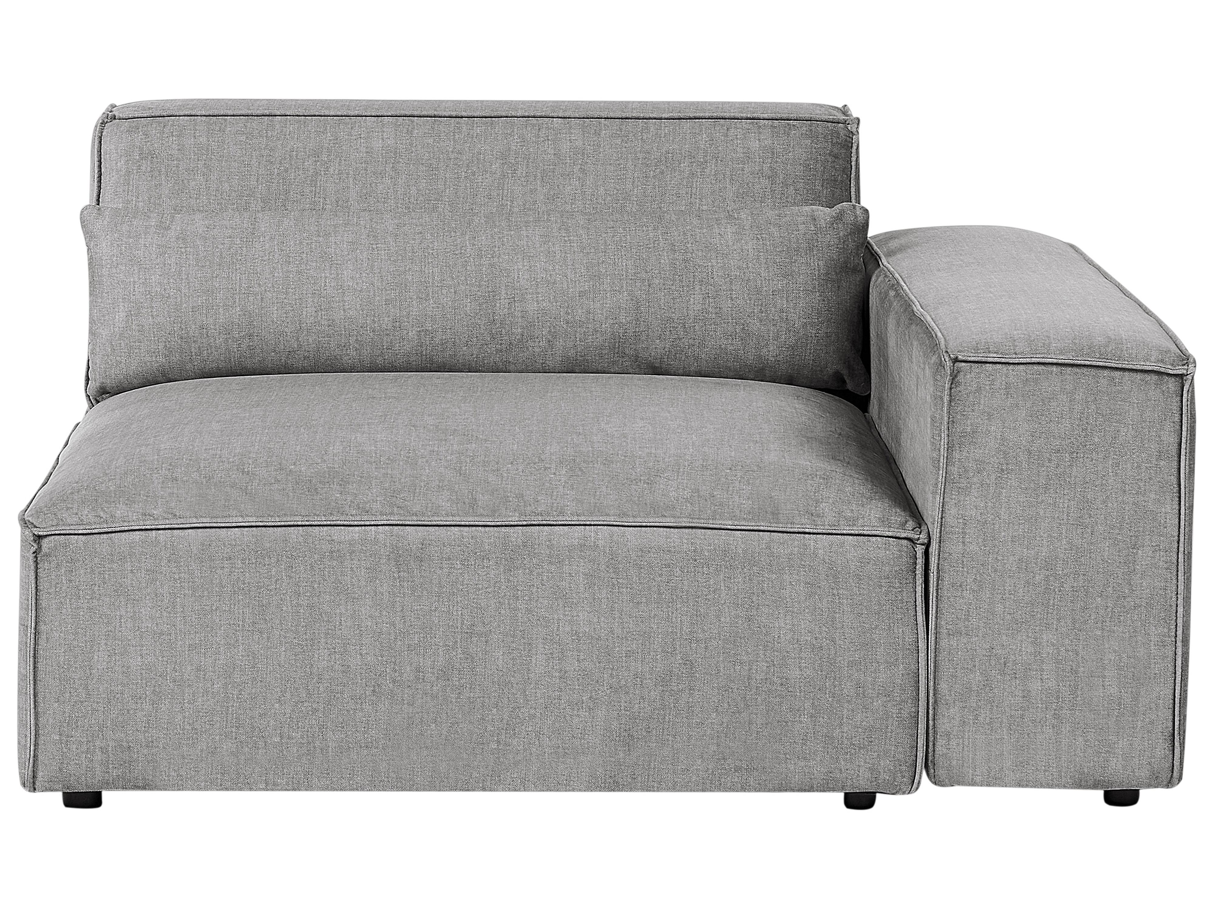Corner Seat HELLNAR Fabric Grey Left Hand