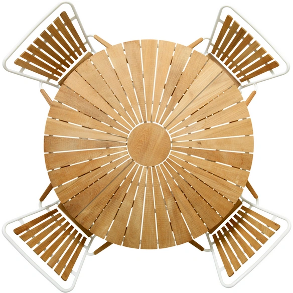 Gartenmöbelset, 4 Sitzplätze, Teakholz