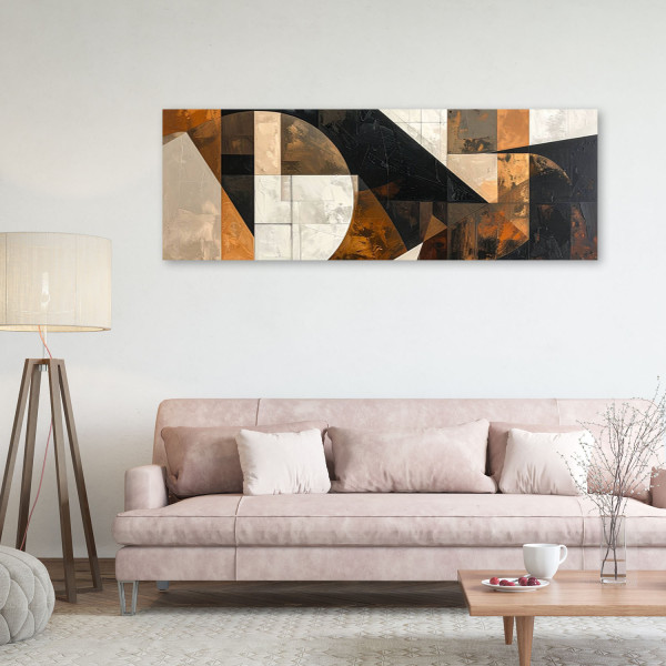 Obraz do salonu sypialni biura loftu, Geometryczna abstrakcja 90x30