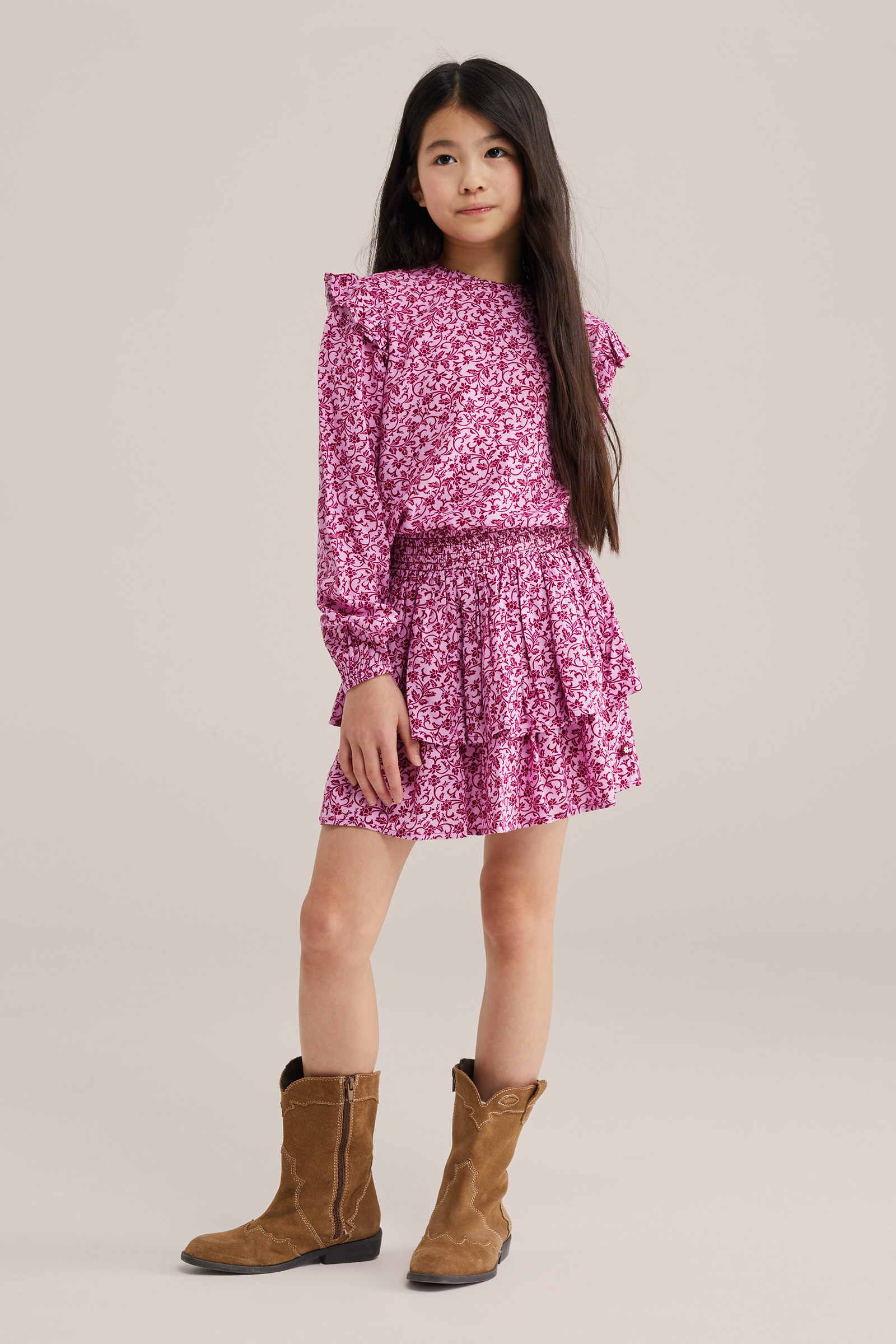 Meisjes blouse met print