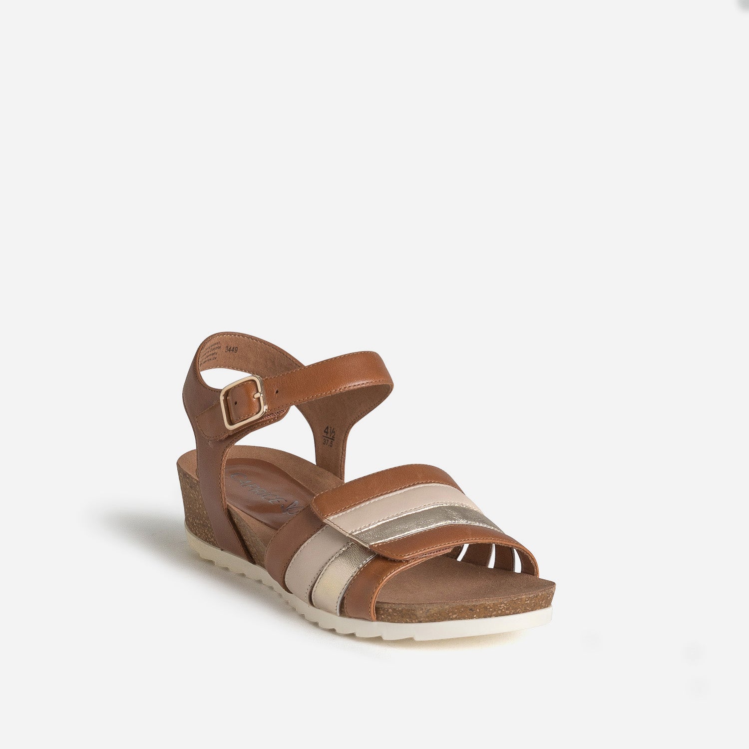 Sandale CAPRICE cognac cuir