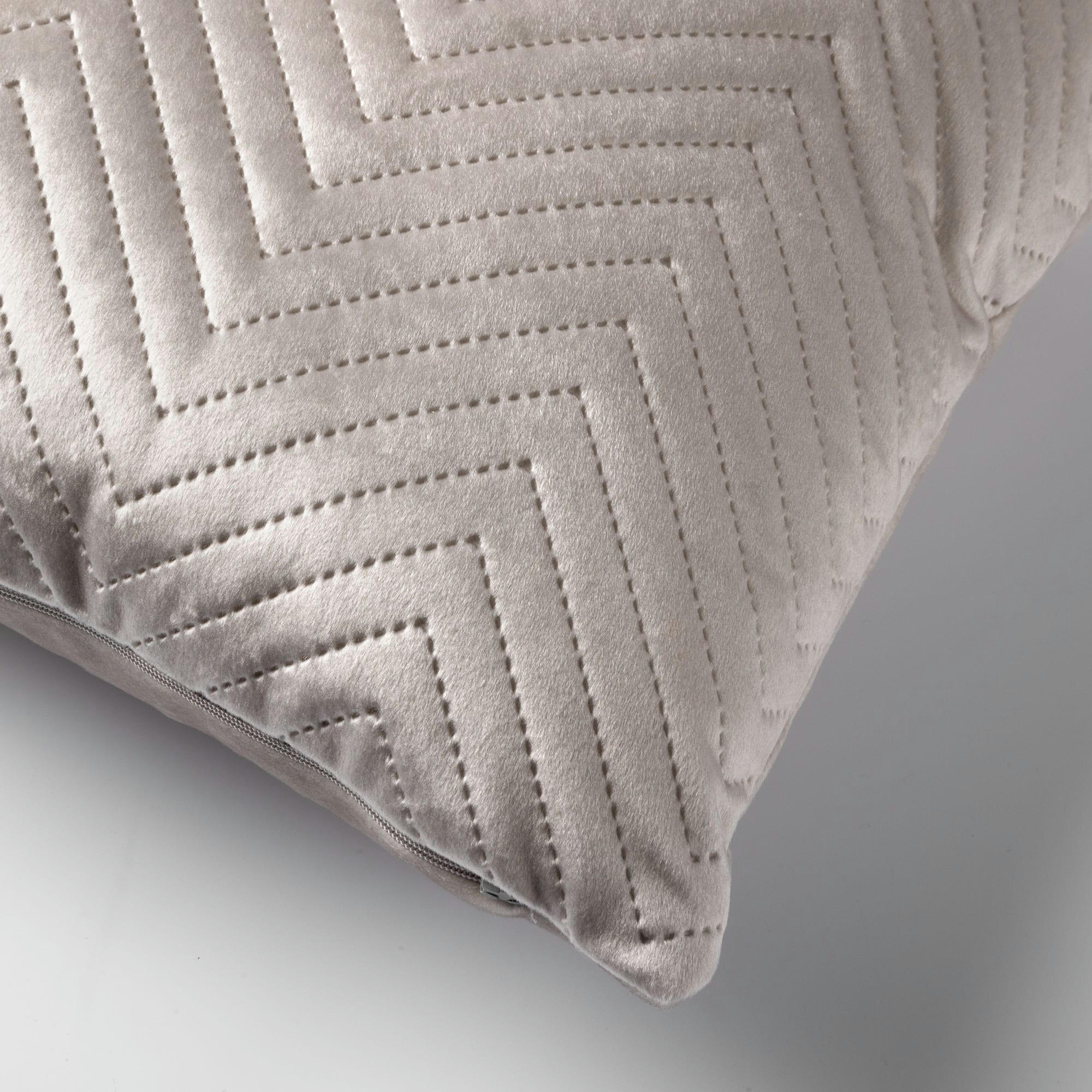 - Coussin - beige en velours 40x40 cm avec motif