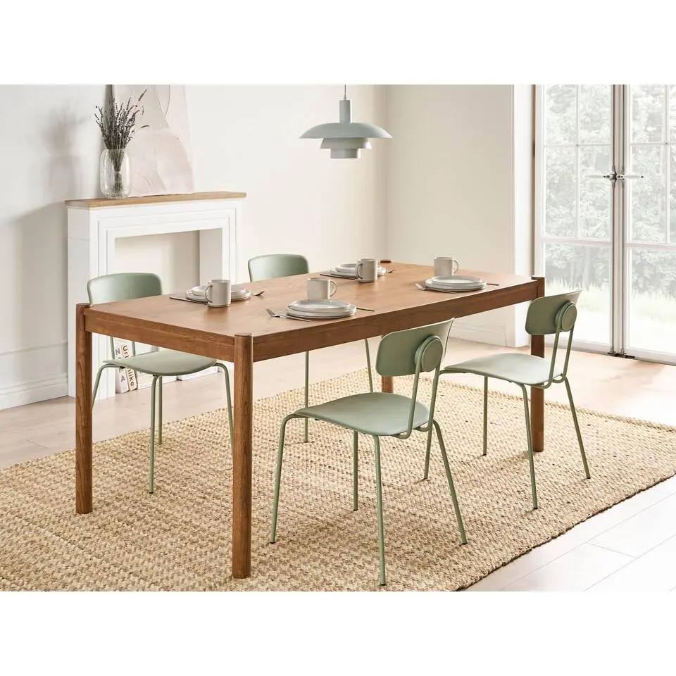 FONDIS - Eettafel - Donker eikenhout - 180 x 90 cm - MDF