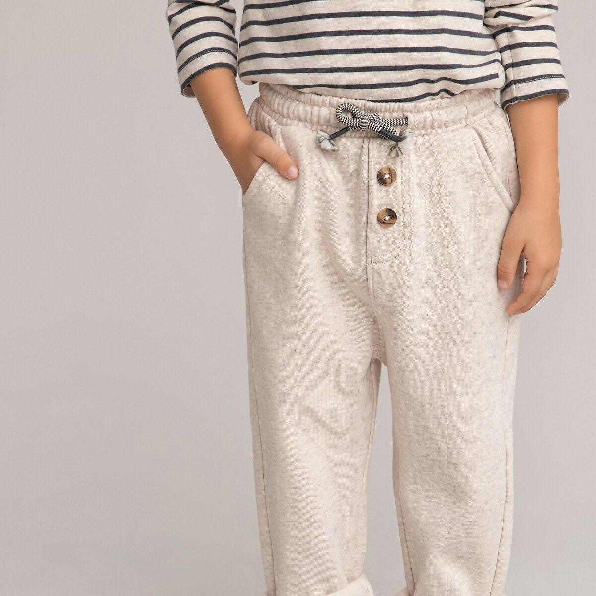 Lot de 2 joggings forme sarouel en molleton