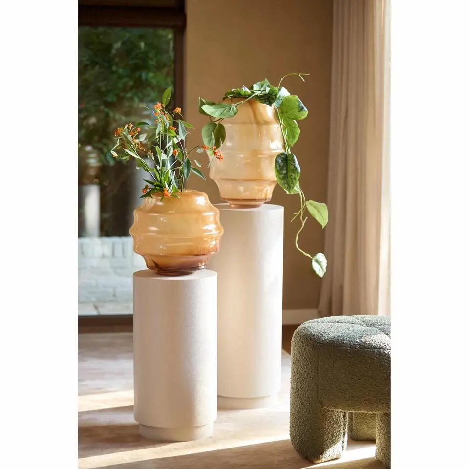 Vaas Nayoro - Glanzend Amberbruin - &Oslash;32.5x29cm