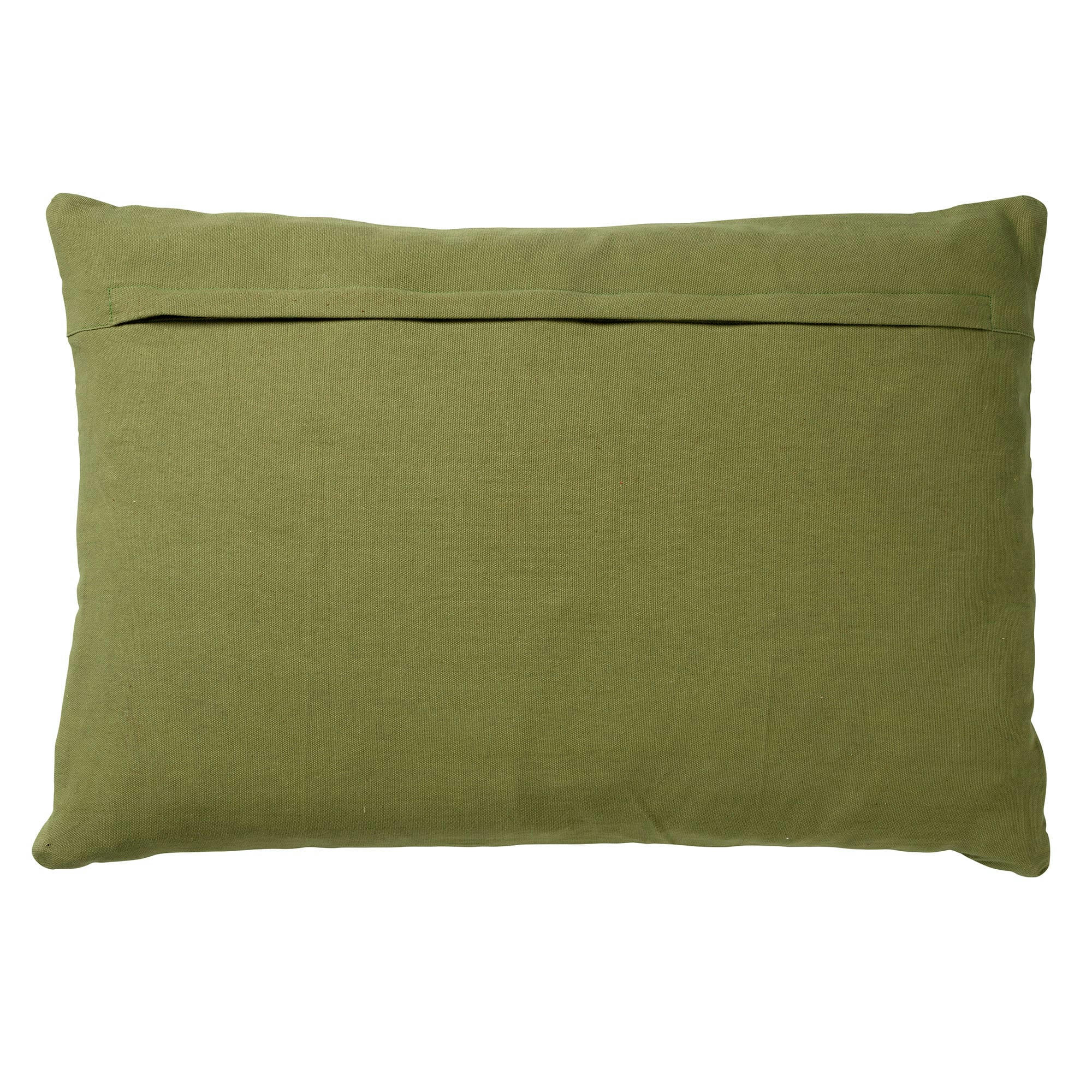 - Housse de coussin vert en coton-40x60 cm avec un motif mixte