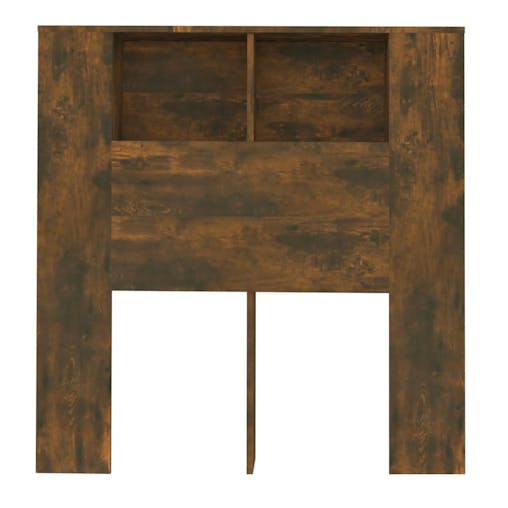 NNEVL Headboard Cabinet Smoked Oak 100x18.5x104.5 cm