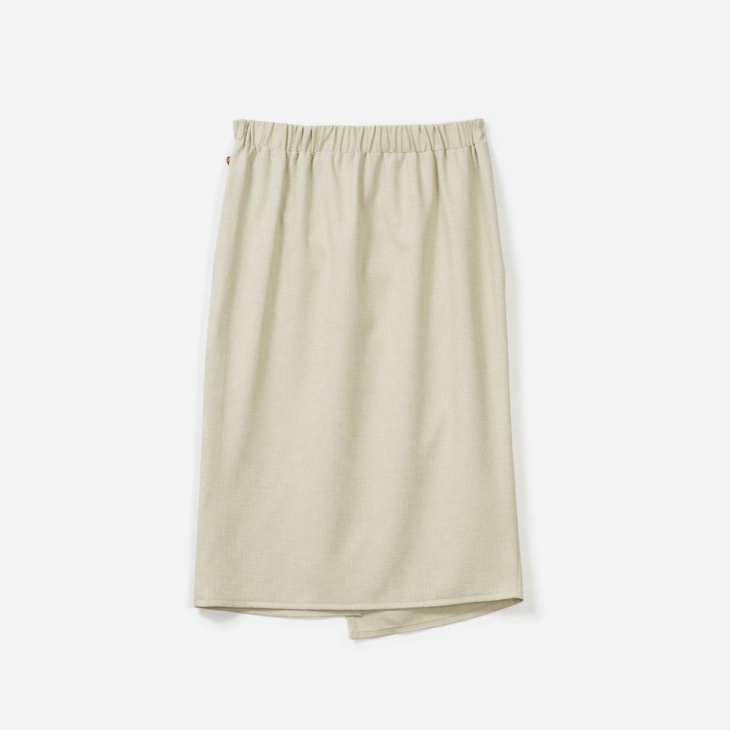 Jupe portefeuille TEXTO beige décor étoile