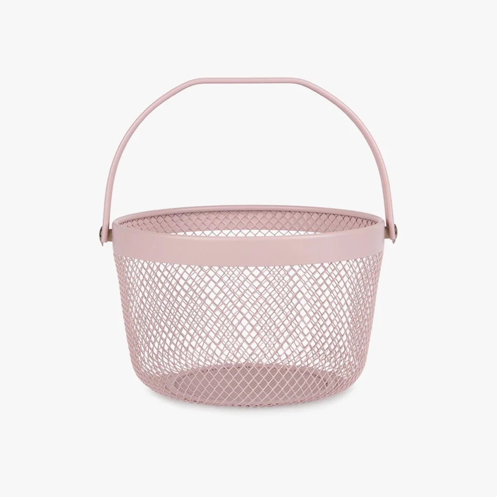 Cesto de Metal Rosa SUMMER PASTELS