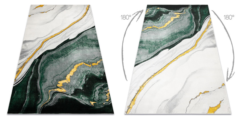 Dywan EMERALD ekskluzywny 1017 glamour, stylowy marmur 80x150 cm