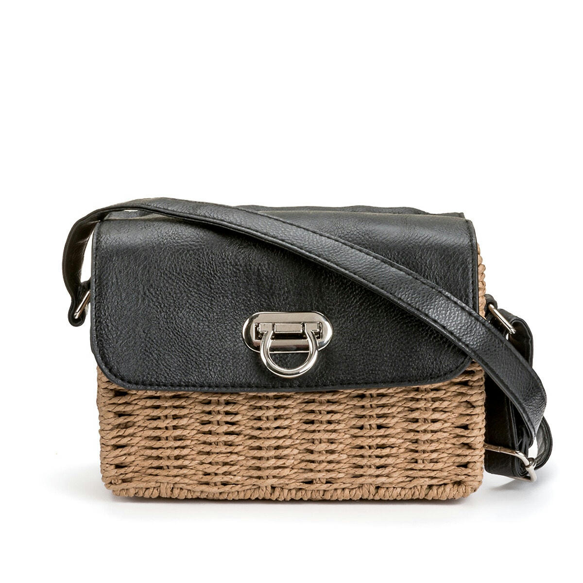 Sac minaudière bi-matière, petit format