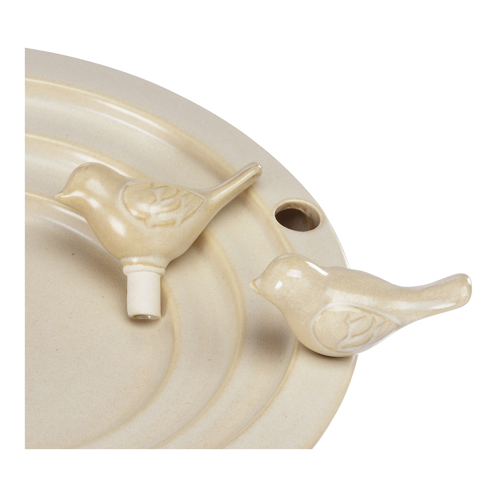 Vogeltränke Creme, ⌀ 25 cm, H 50 mm
