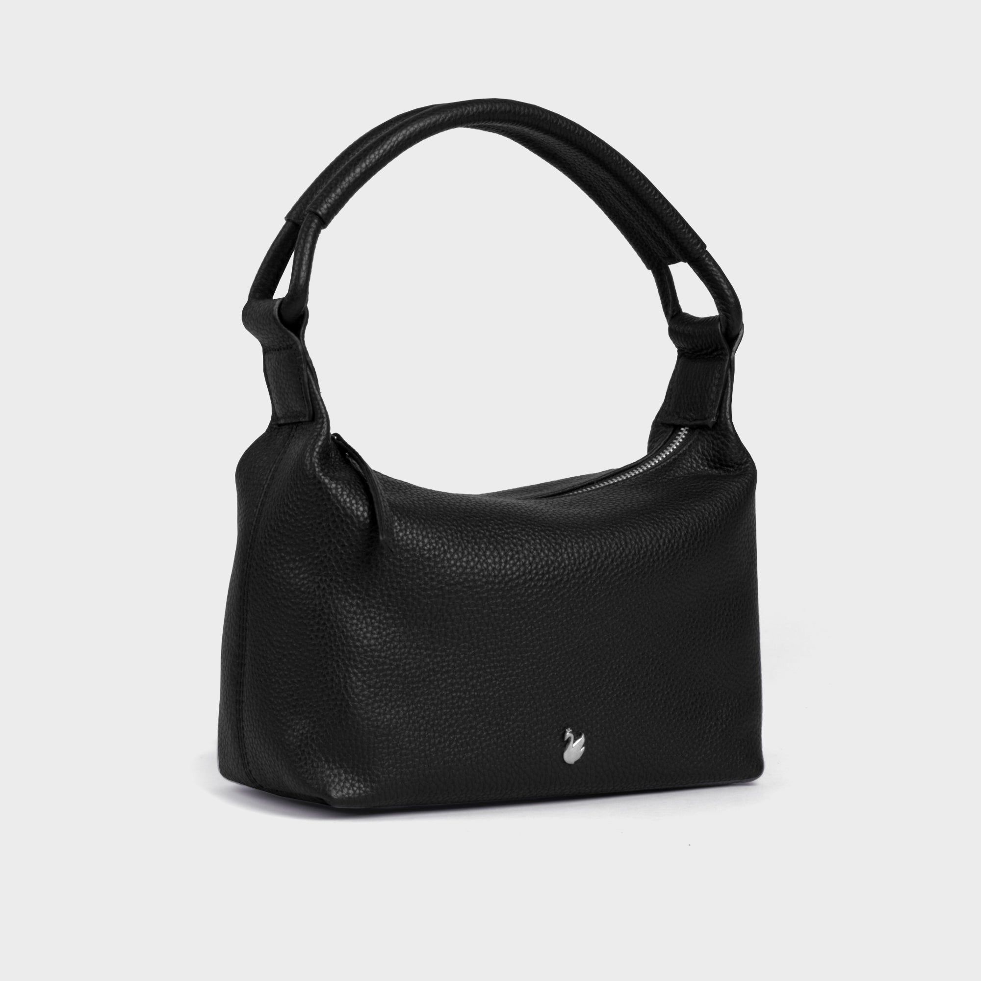 Assots London CITY BAG' Soft Pebble Grain Real Leather Shoulder Bag