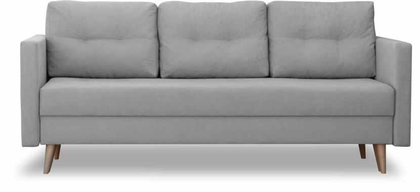 Sofa w stylu skandynawskim z funkcją spania Säffle Beżowa