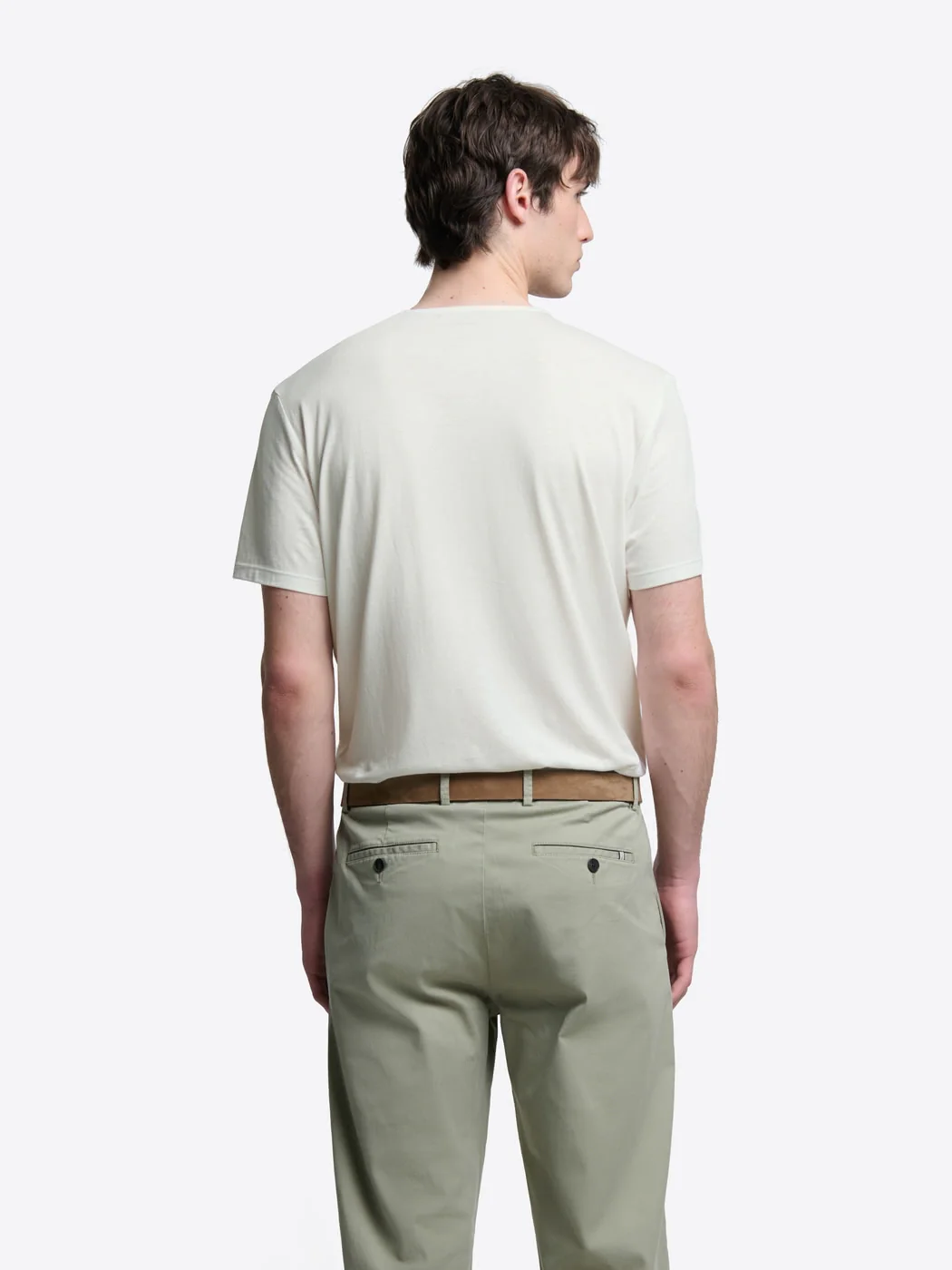 T-shirt col tunisien en lyocell