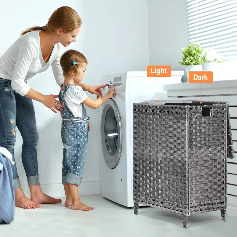 Laundry Hamper with 2 Removable