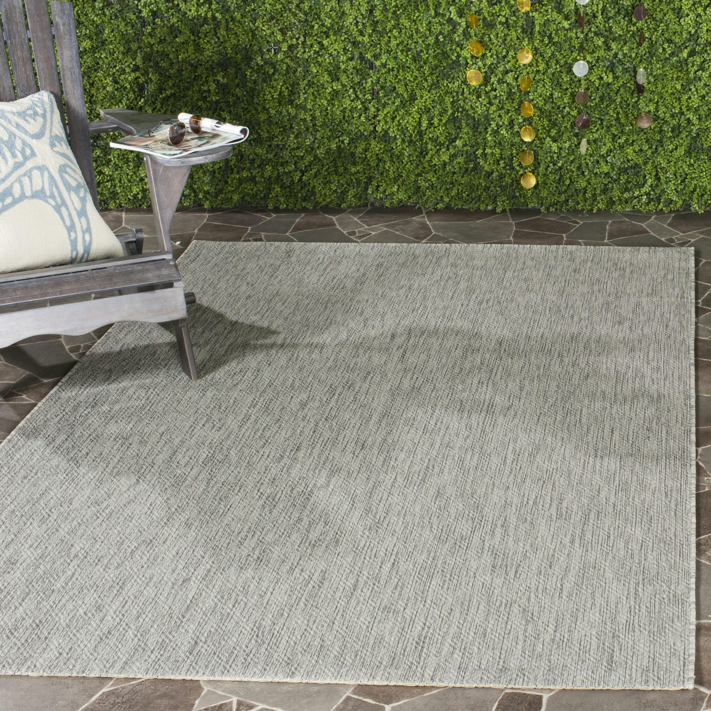COURTYARD - Tapis interieur & exterieur en gris, 160 x 231 cm
