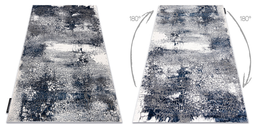 Dywan DE LUXE nowoczesny 528 Abstrakcja - Strukturalny krem / 120x170 cm