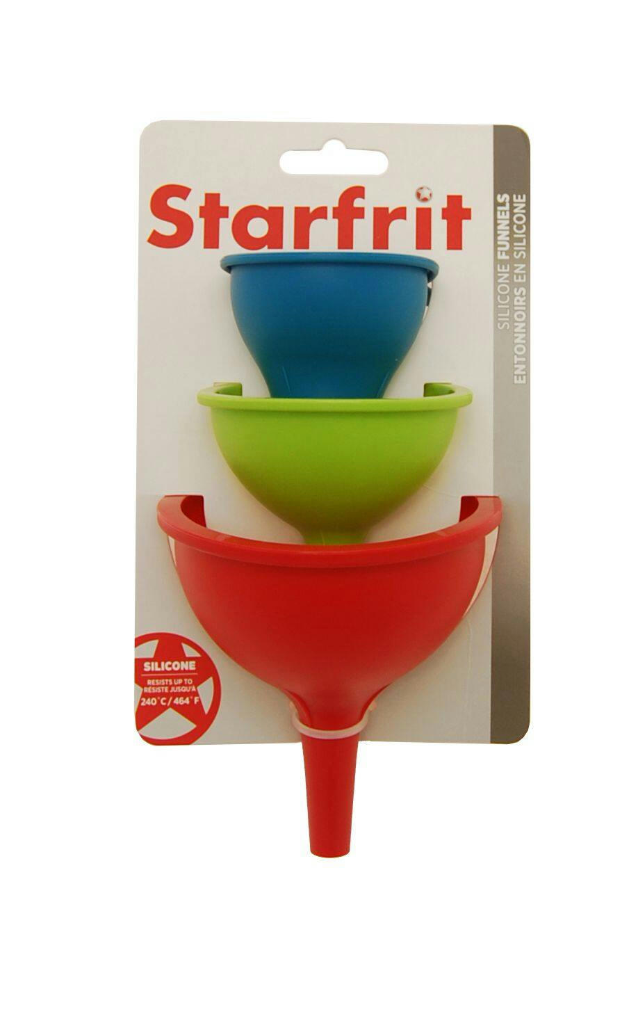 Starfrit Silicone Funnel Set, 3-pc