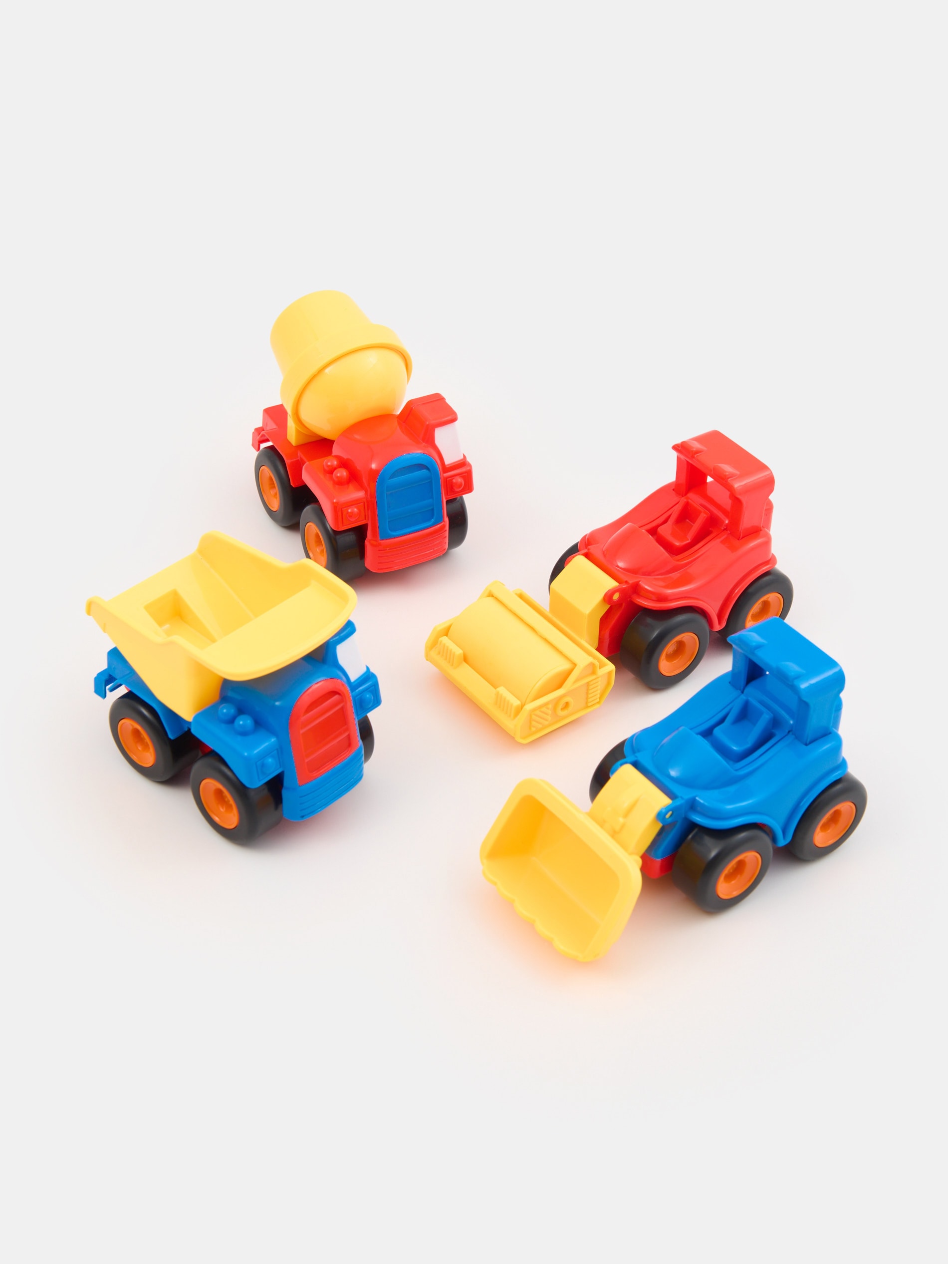 Zestaw pojazdów budowlanych 4 pack