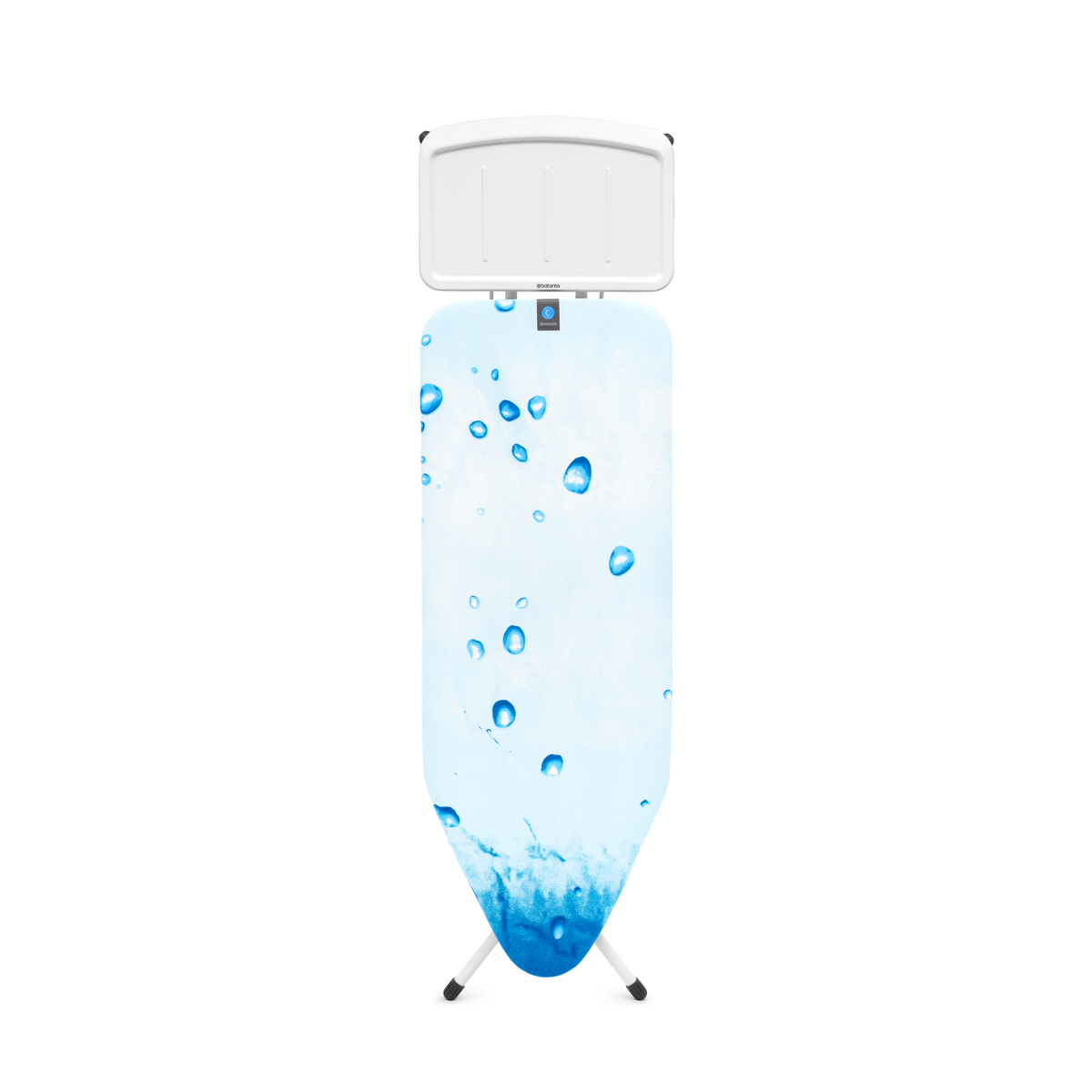 Brabantia Strijkplank C, 124x45 cm, solide stoomunithouder - Ice Water