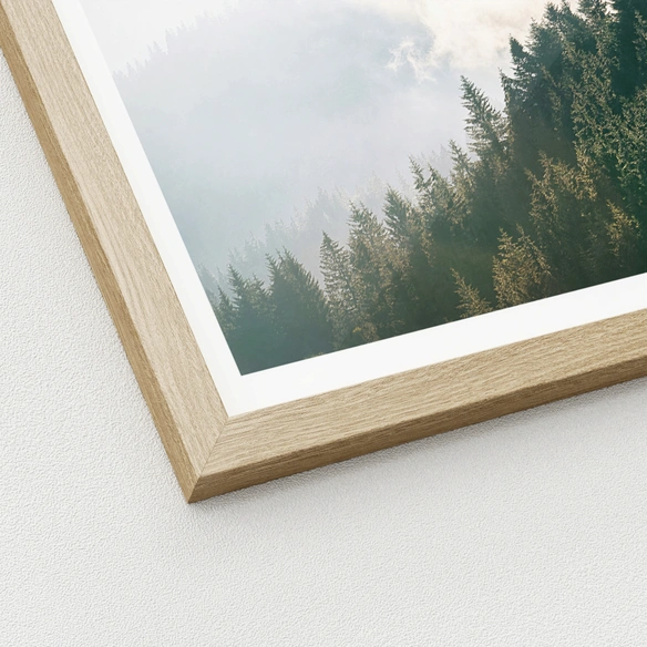 Gerahmtes Bild »Gloomy Landscape II«, Rahmen: Holzwerkstoff, natur