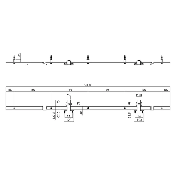 Schiebetürsysteme »Basic Top«