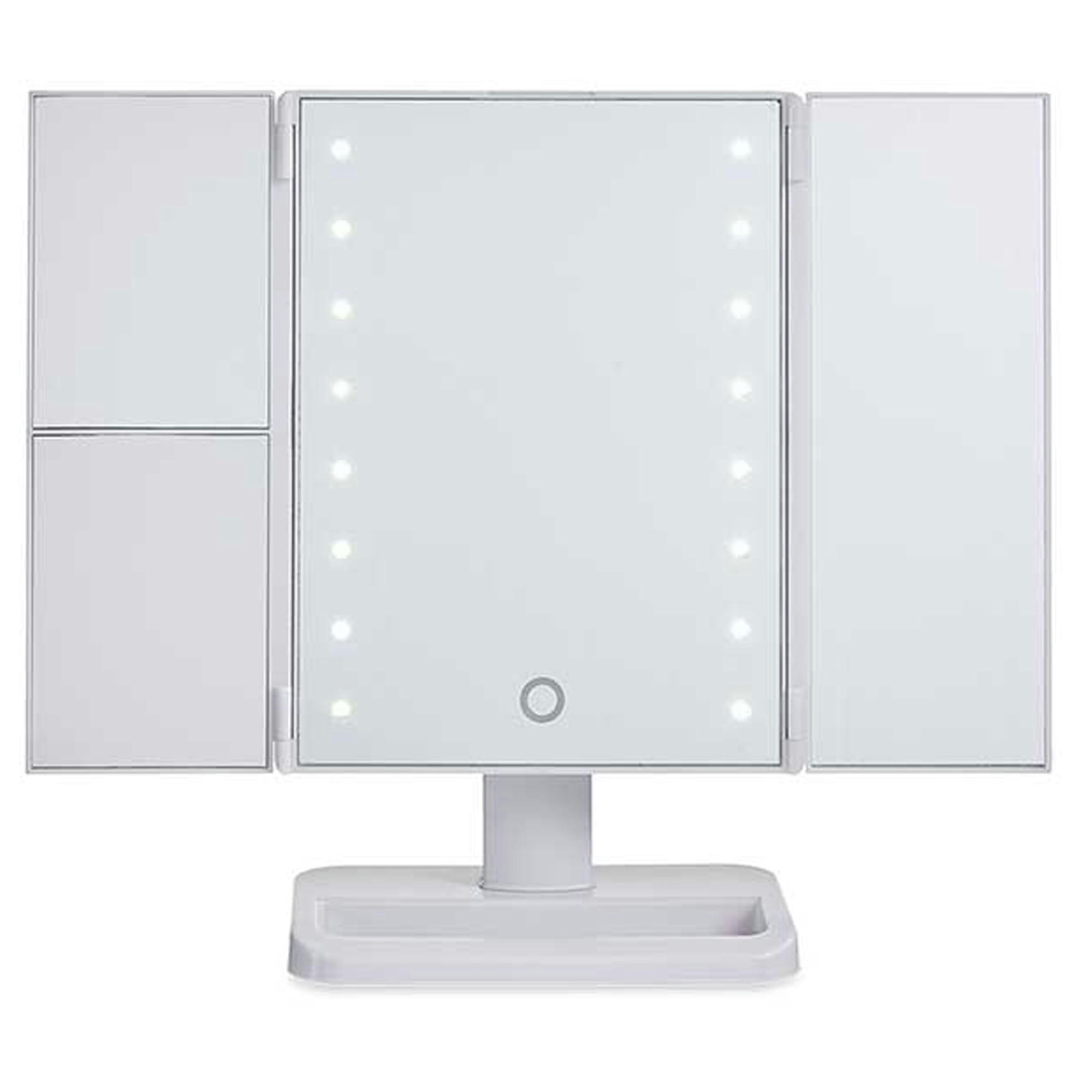 - Miroir grossissant lumineux sur pied tryptique