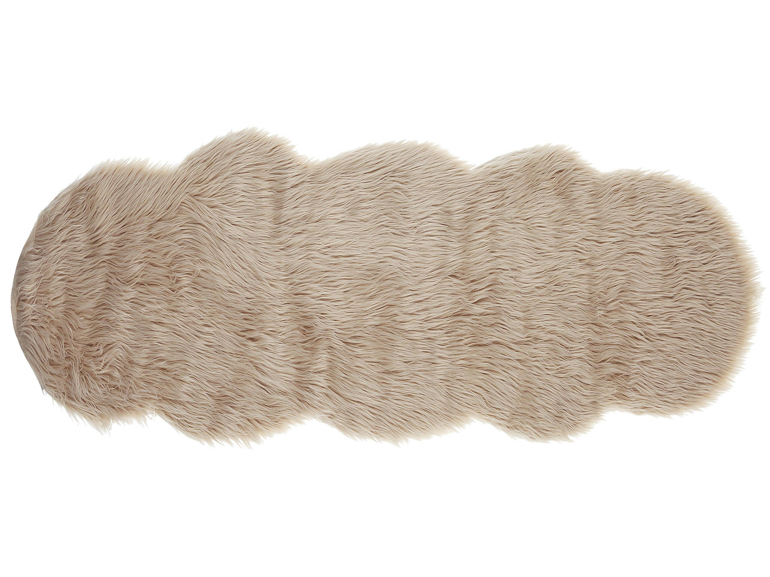 MAMUNGARI - Tapis en tissu beige 180x60cm