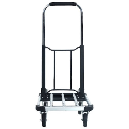 NNEVL Foldable Transport Trolley 150 kg Aluminium Silver