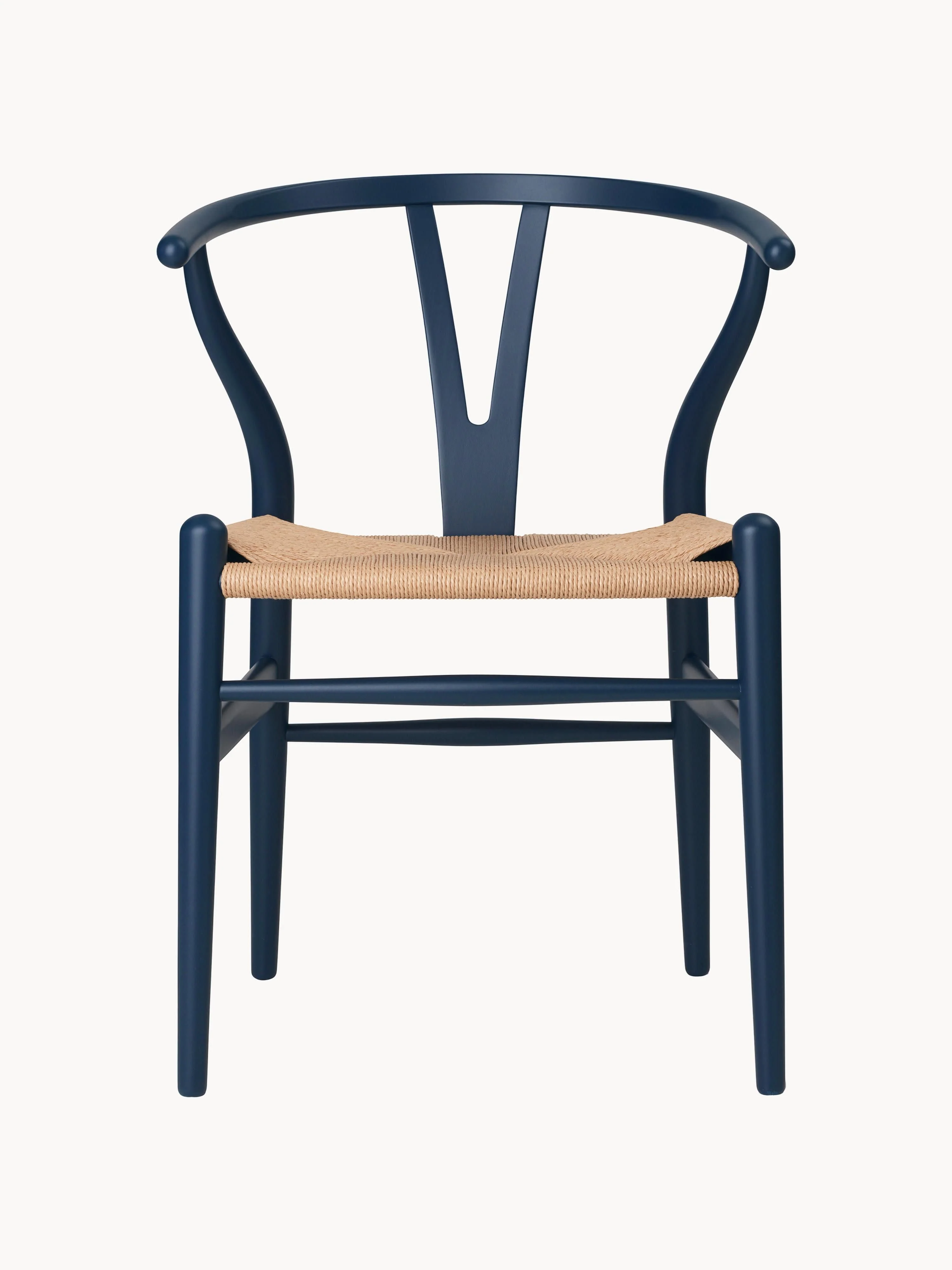 Holzstuhl CH24 Wishbone mit handgeflochtener Sitzfläche