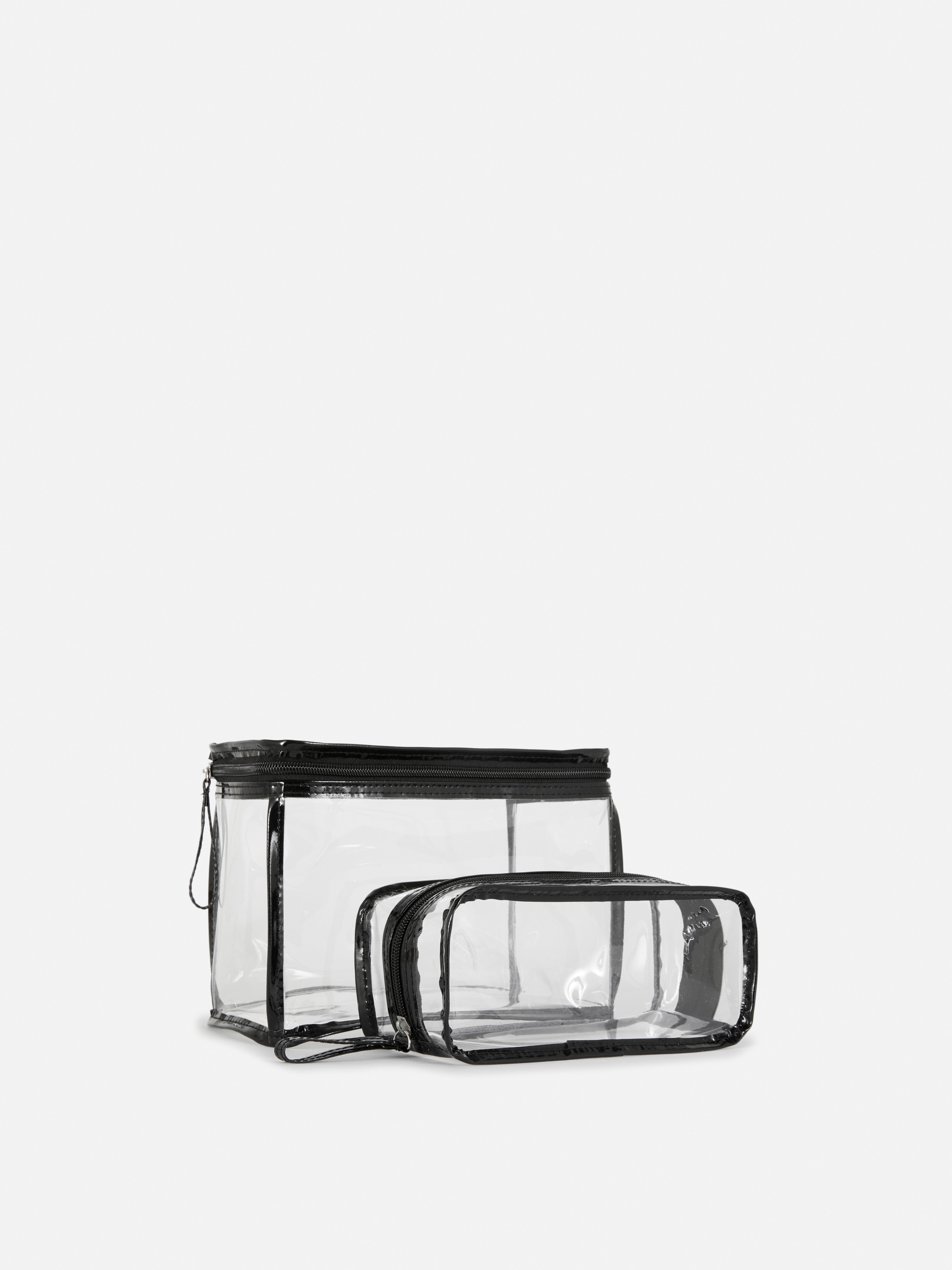 2-Pack Clear Makeup Bags