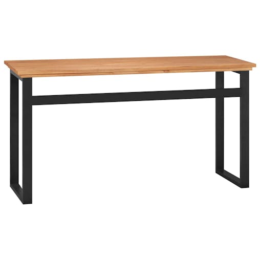NNEVL Desk 120x45x75 cm Solid Wood Teak