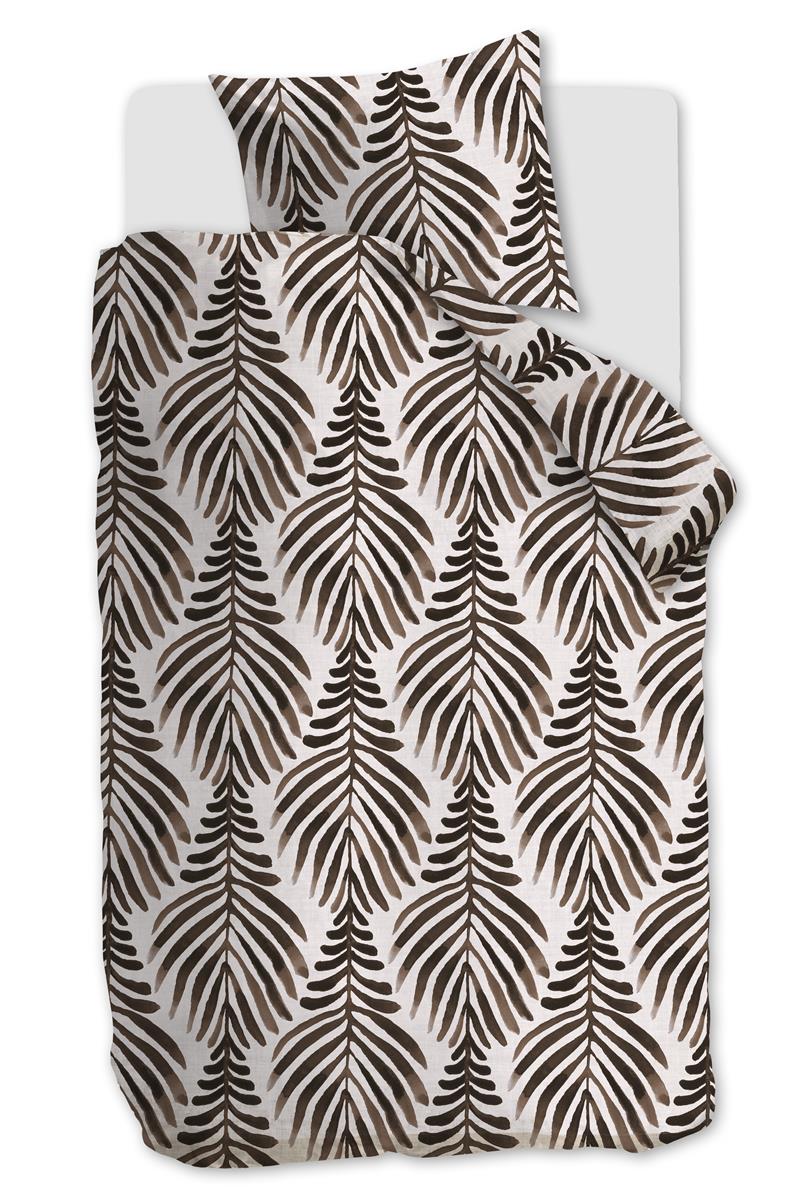 vtwonen Bold Feathers dekbedovertrek - Eenpersoons - 140x200/220 cm - Zand