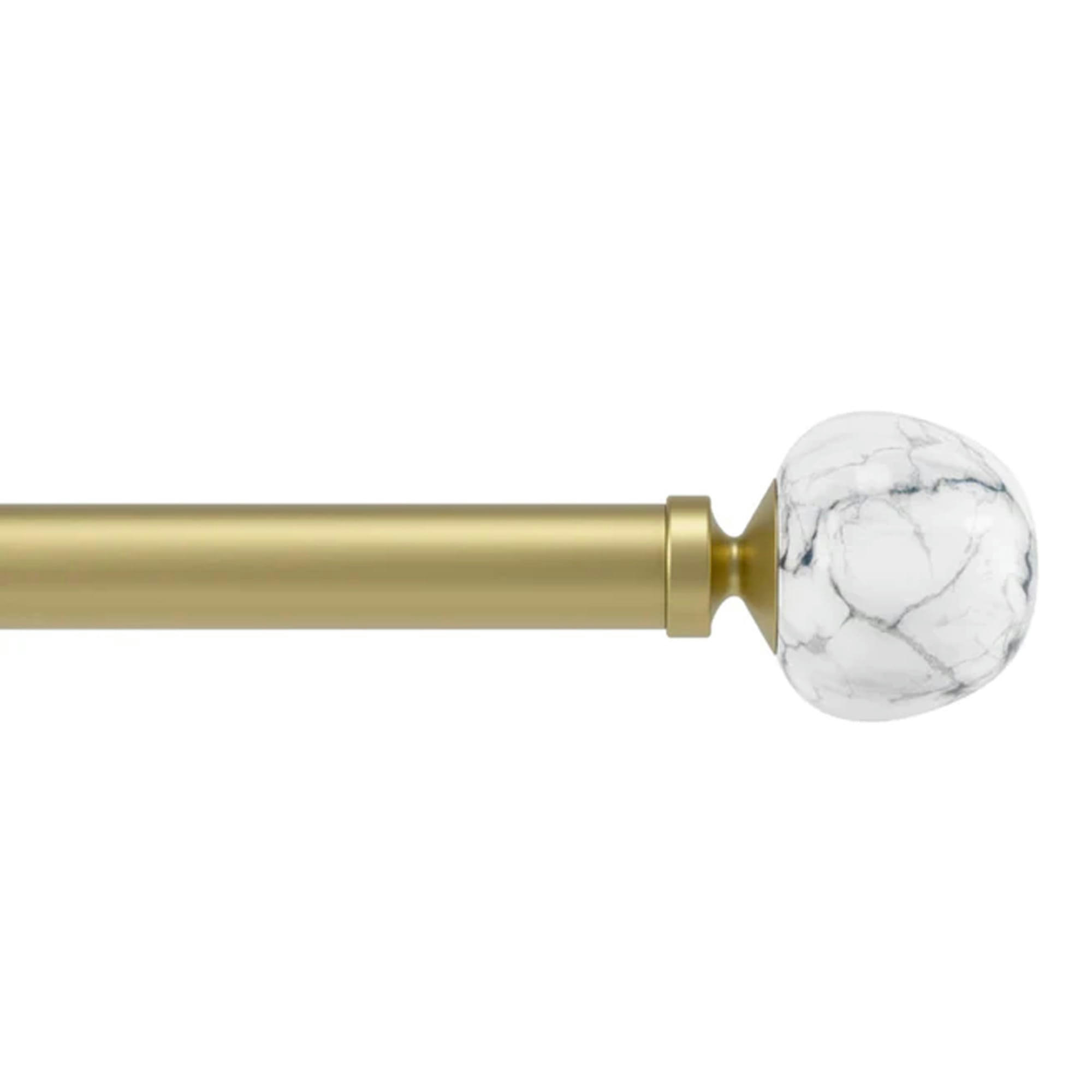 - Tringle à rideaux en métal doré extensible de 91 à 183cm