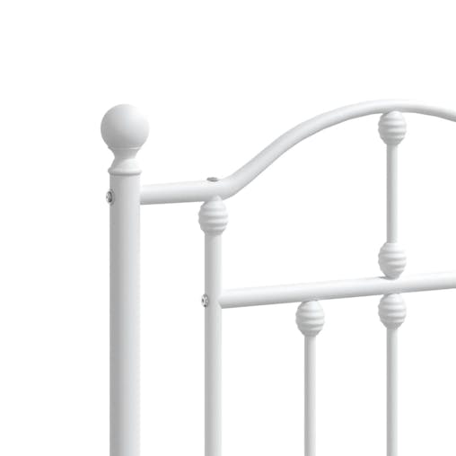 NNEVL Metal Headboard White 137 cm