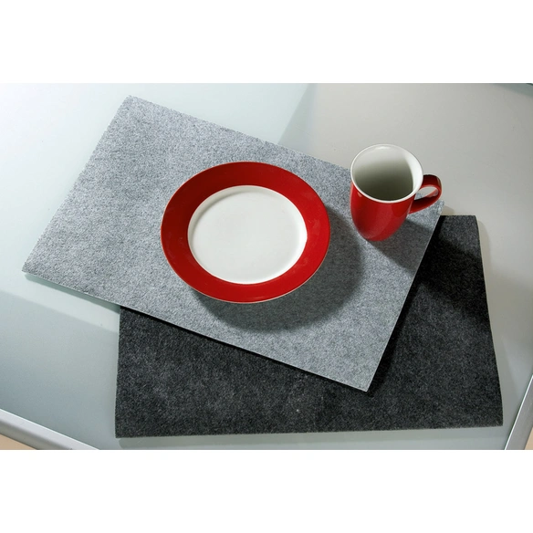 Platzset, , rechteckig Filz, 45 cm x 30 cm, dunkelgrau