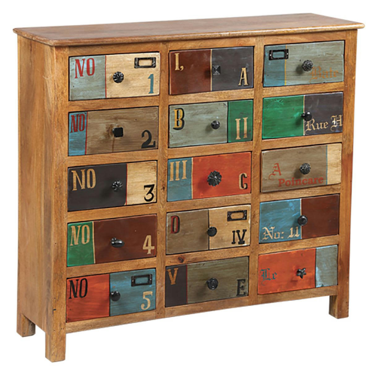 IZORIA - Meuble  de rangement 15 tiroirs