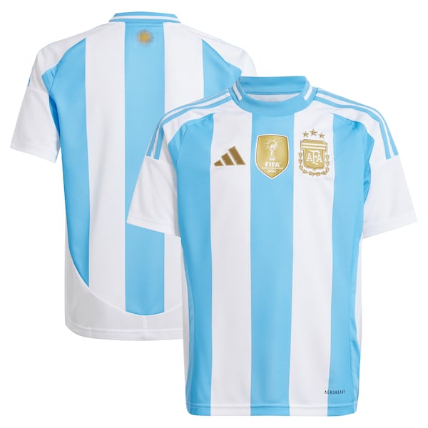 Argentina National Team adidas Youth 2024 Home Replica Jersey - White