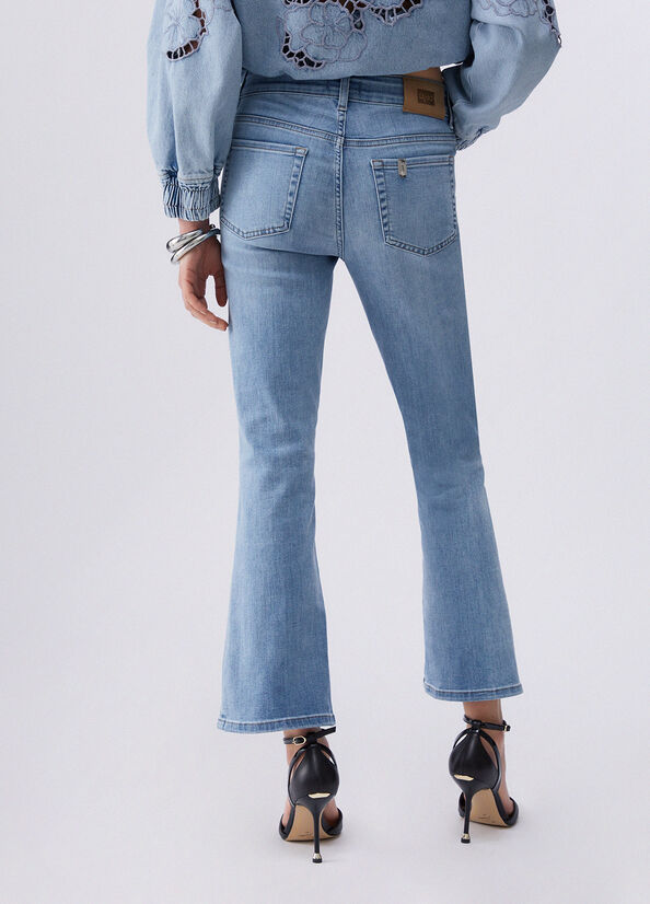 Jeans bootcut cropped