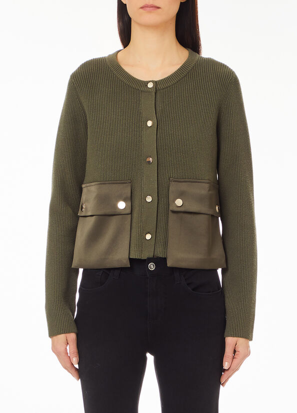 Cardigan in maglia con tasche