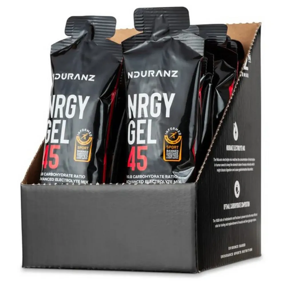 Nduranz Nrgy 45 energy gels box strawberry 75g 16 units