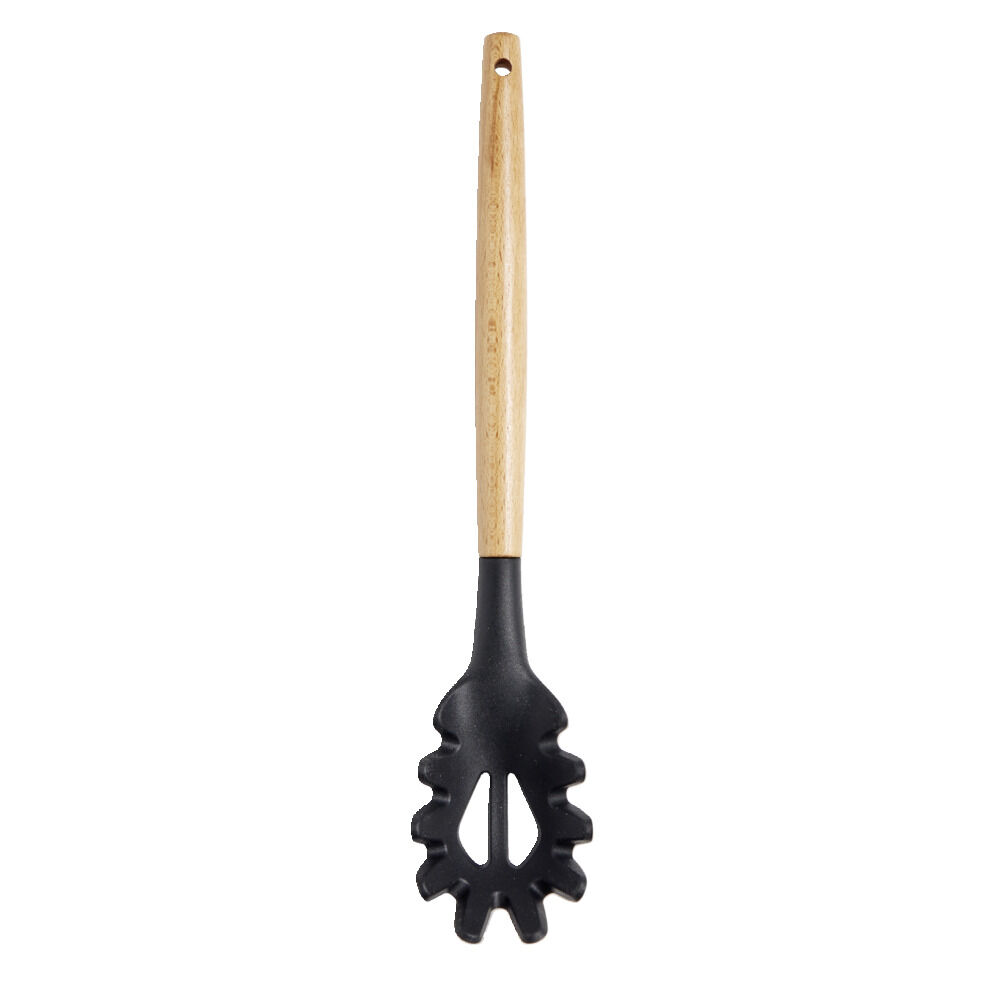Cuillère à spaghetti en silicone avec manche en bois L.31cm