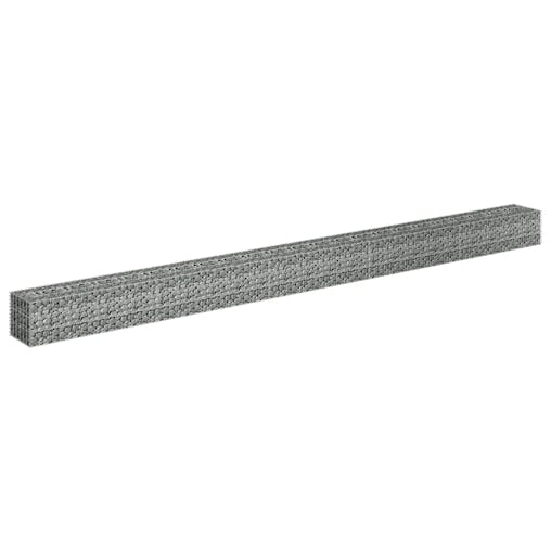 NNEVL Gabion Raised Bed Galvanised Steel 450x30x30 cm