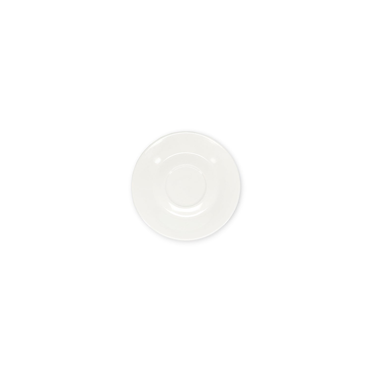Bonbistro - Schotel 15,5cm voor kop 16cl en kop 20,5cl wit Barista - Set van 6