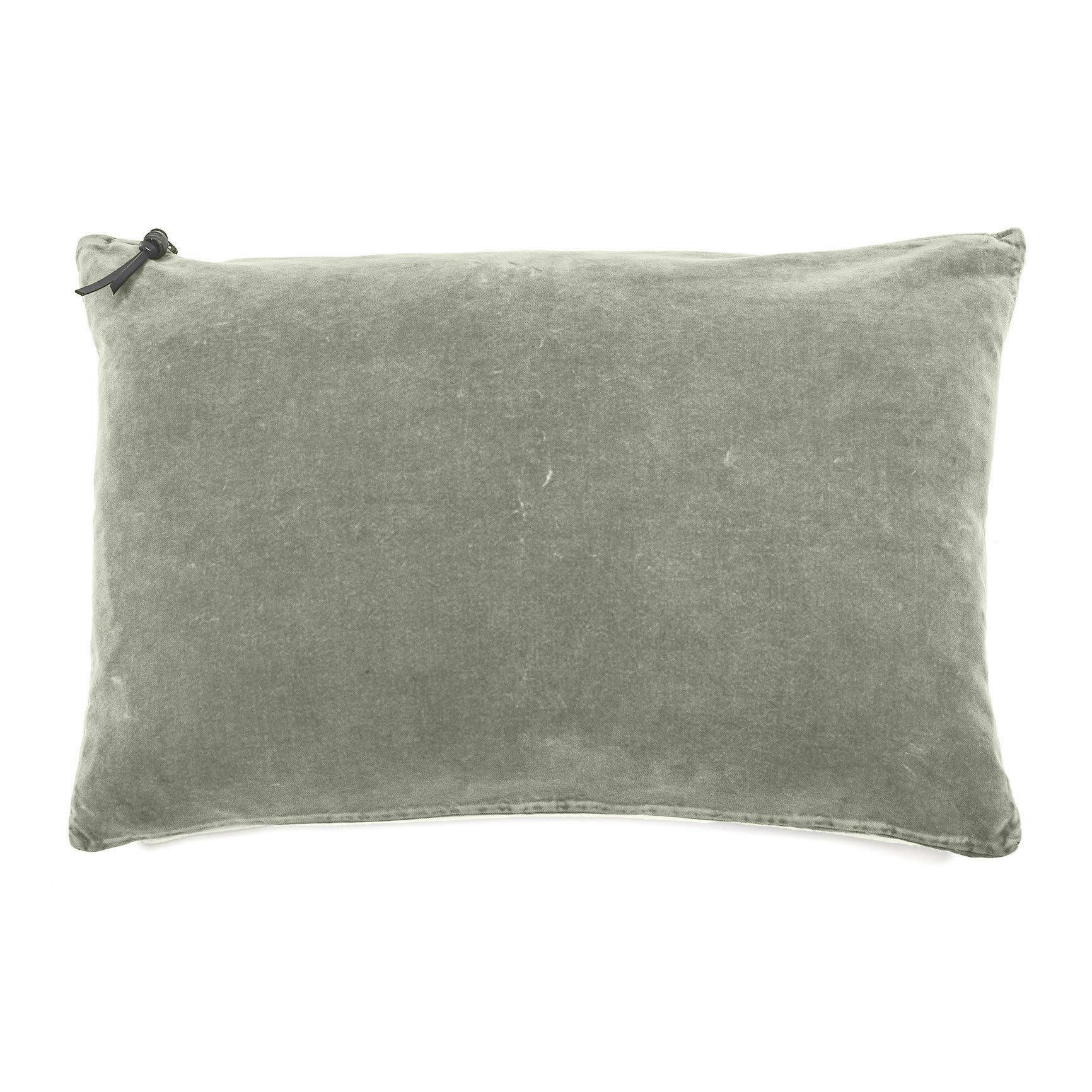 L'ESSENTIEL - Lavage de velours Kaki 50x70