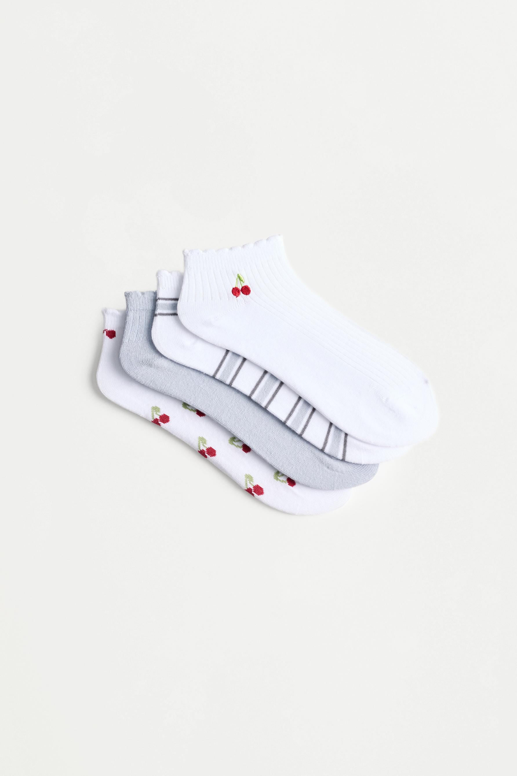 Calcetines tobilleros combinados (Pack 4)