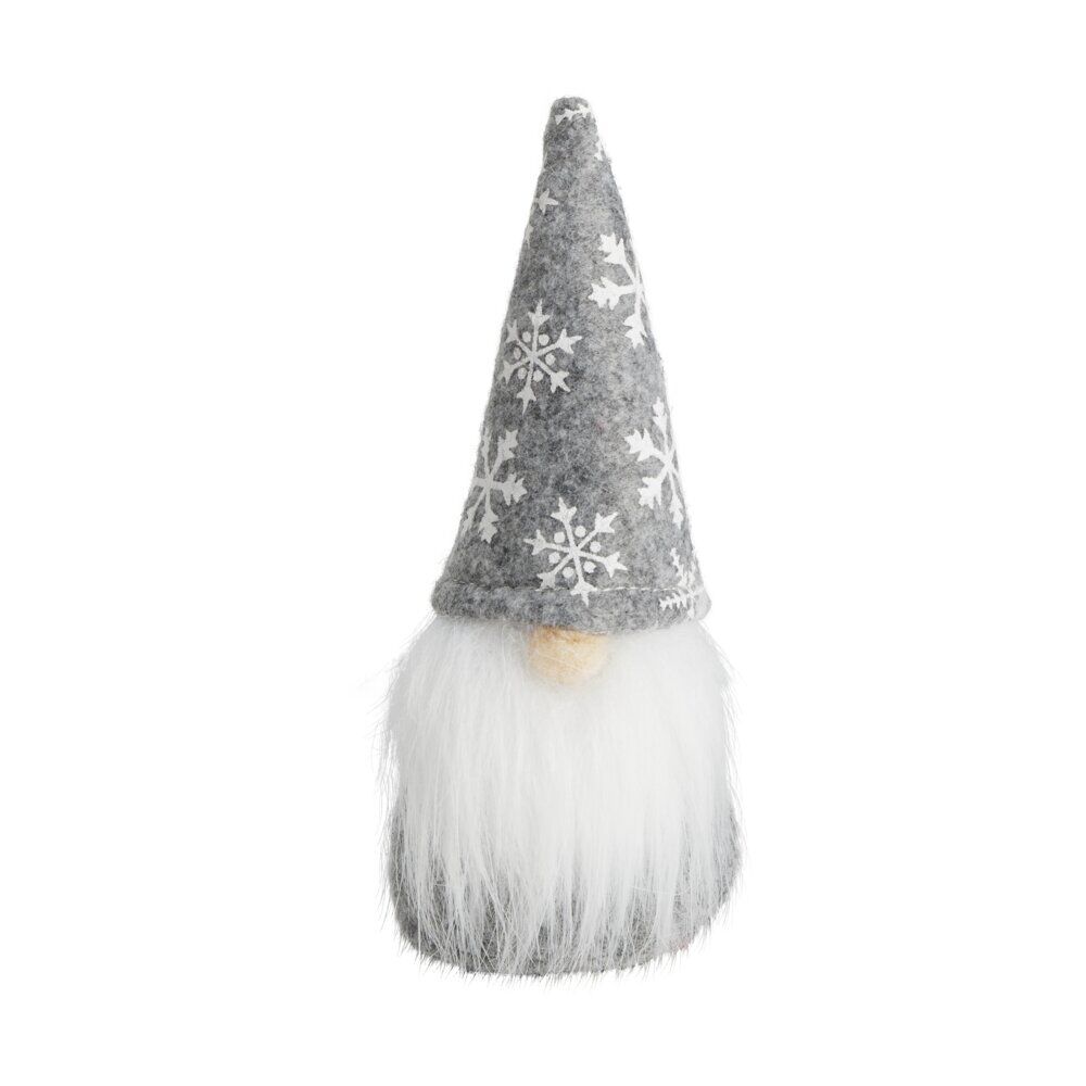 Décoration de No&euml;l à poser gnome Ø6xH15cm (3 modèles)
