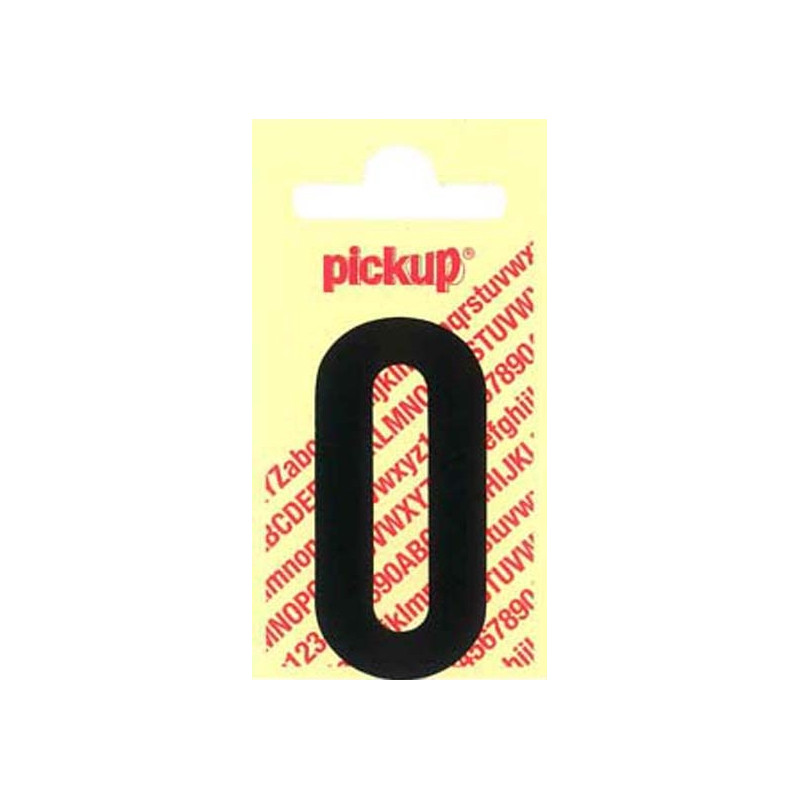 Lettre O adhésive noire 9 x 7 cm